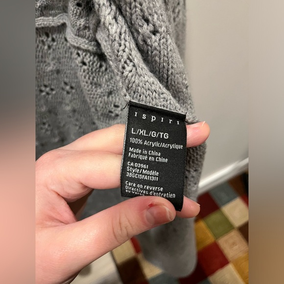 Grey Afghan Sweater - Picture 3 of 6